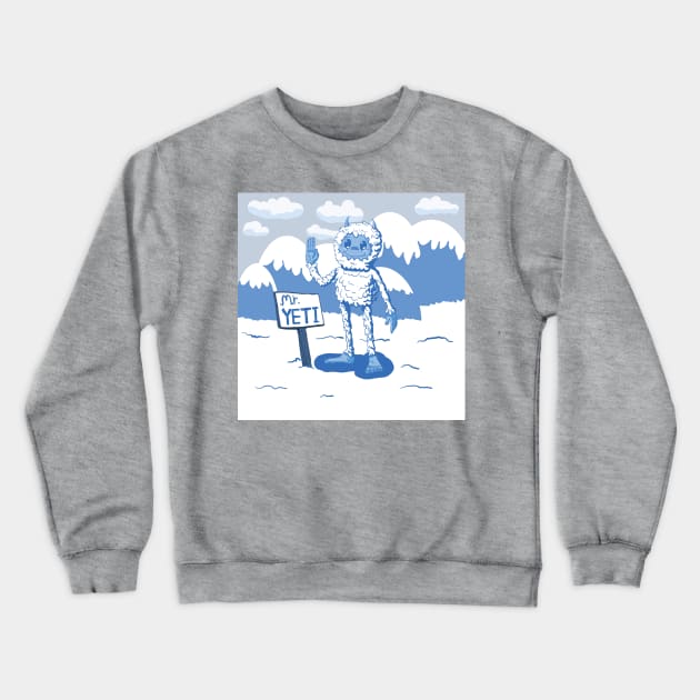 MR. YETI Crewneck Sweatshirt by droidmonkey